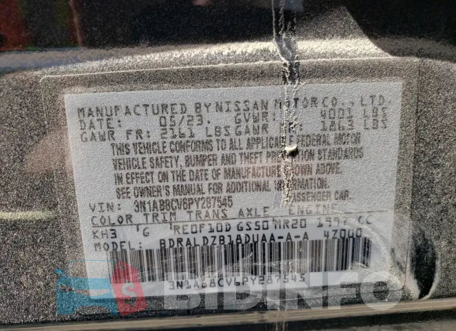 3N1AB8CV6PY287545 Photo# 12