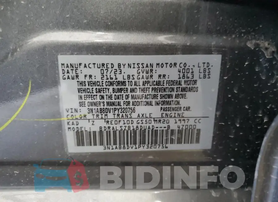 3N1AB8DV1PY320756 Photo# 13