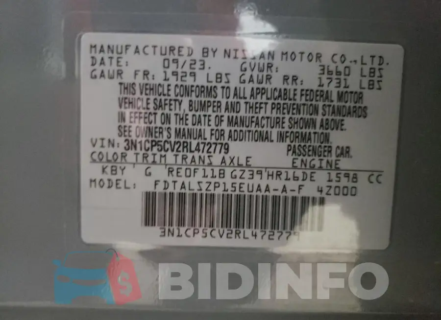 3N1CP5CV2RL472779 Photo# 12