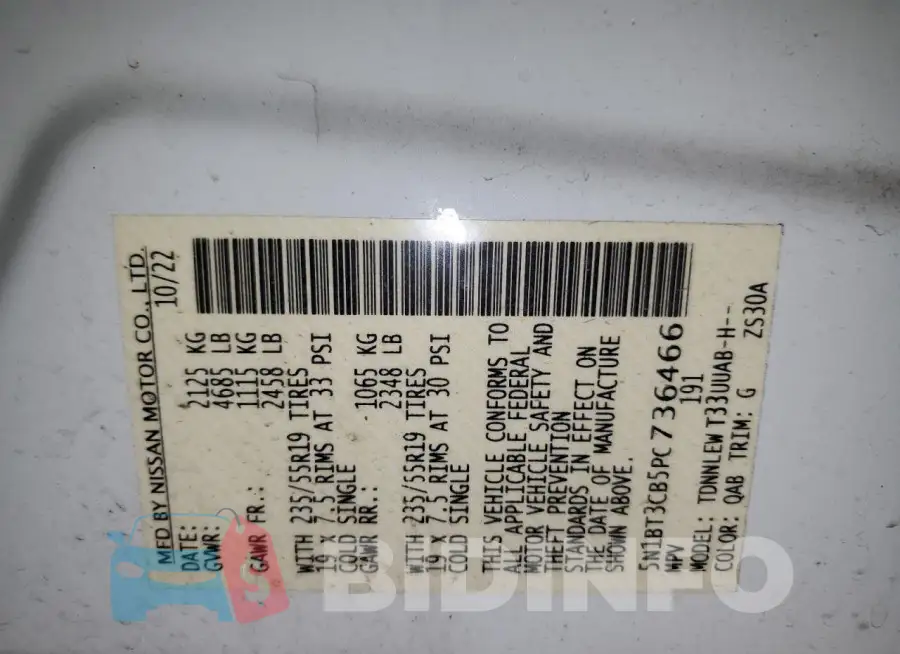 5N1BT3CB5PC736466 Photo# 13
