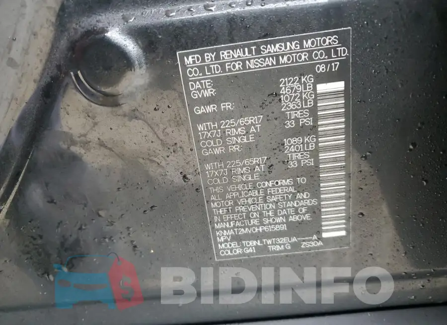 KNMAT2MV0HP615891 Photo# 12