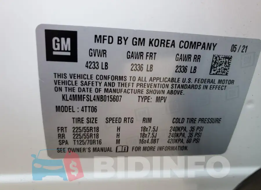 KL4MMFSL4NB015607 Photo# 13