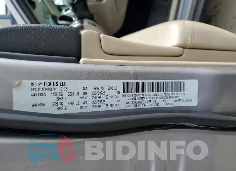 1C4RJFBG0FC146195 Photo# 13