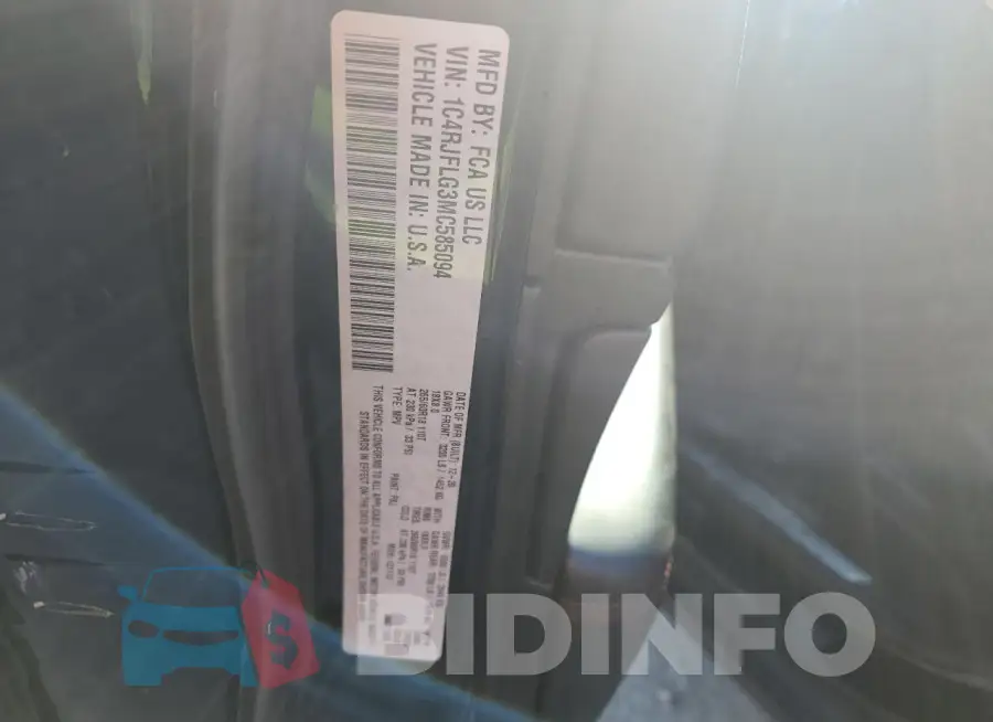 1C4RJFLG3MC585094 Photo# 13 1C4RJFLG3MC585094 Photo# 13