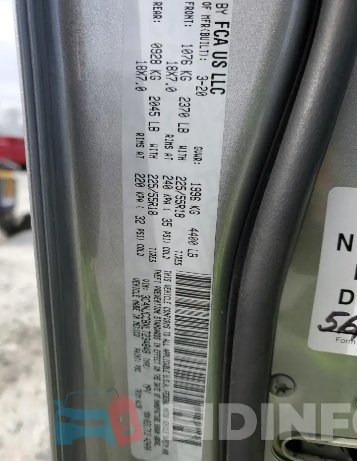 3C4NJCCBXLT234848 Photo# 12