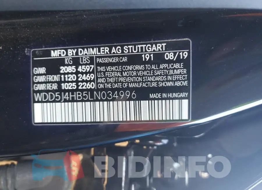 WDD5J4HB5LN034996 Photo# 12