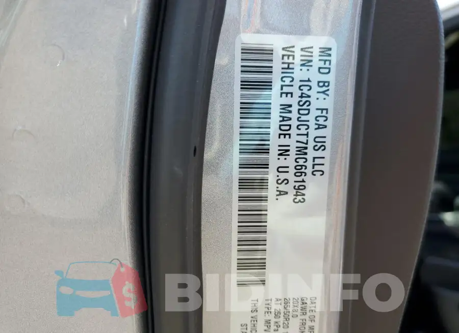 1C4SDJCT7MC661943 Photo# 12