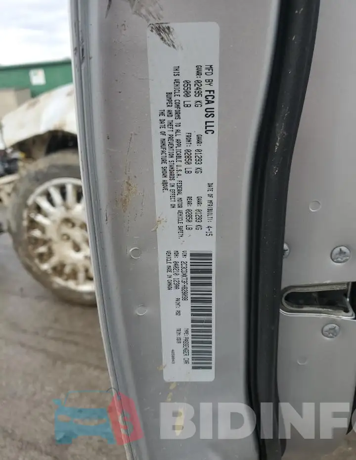 2C3CDXKT3FH828098 Photo# 12