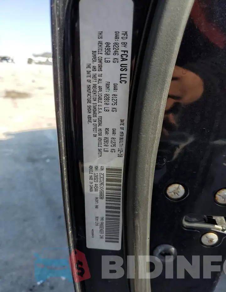 2C3CDZAG1KH566690 Photo# 12