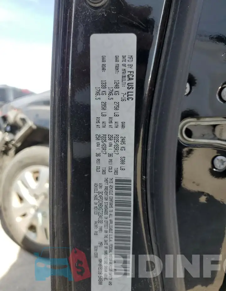 3C4PDCABXGT234132 Photo# 13
