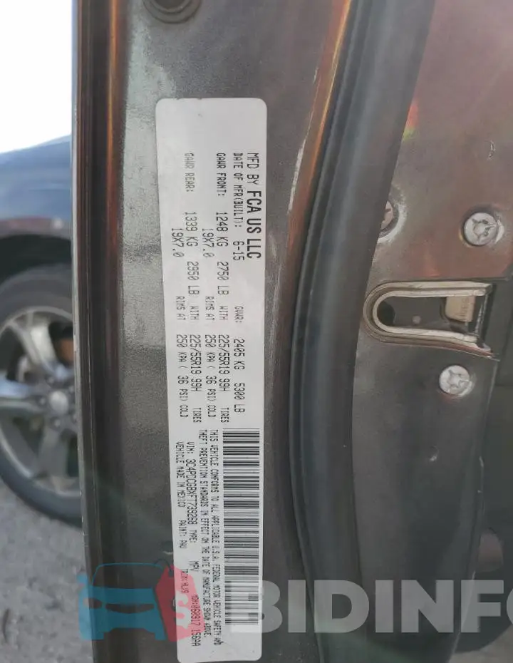 3C4PDCGBXFT739268 Photo# 12