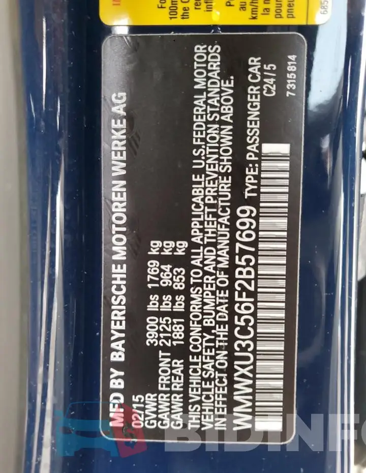WMWXU3C56F2B57699 Photo# 13