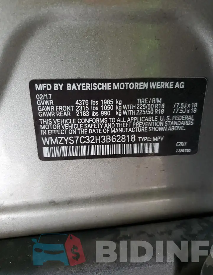 WMZYS7C32H3B62818 Photo# 12