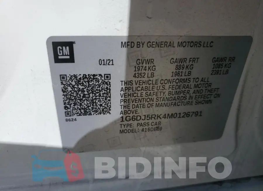 1G6DJ5RK4M0126791 Photo# 13