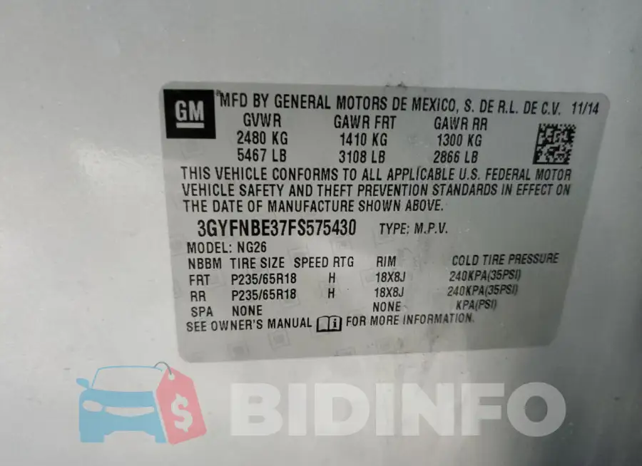 3GYFNBE37FS575430 Photo# 13