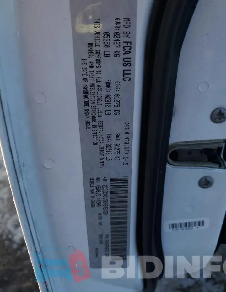 2C3CCAGG3KH648450 Photo# 13