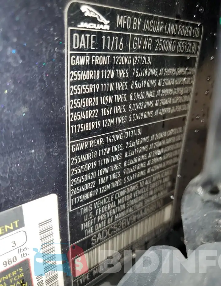 SADCS2BV9HA488810 Photo# 13