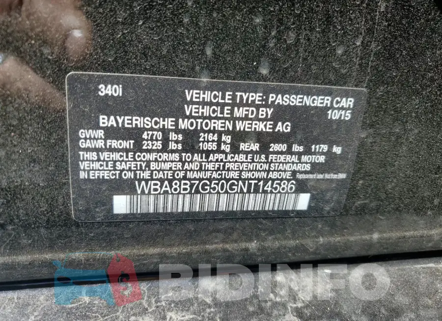 WBA8B7G50GNT14586 Photo# 12