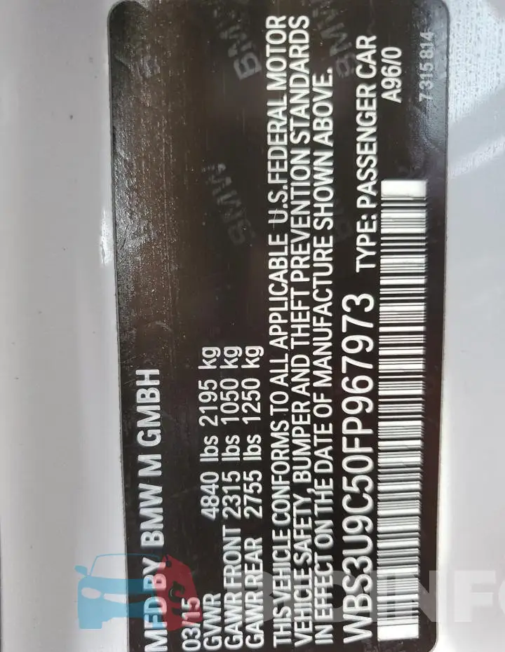 WBS3U9C50FP967973 Photo# 12