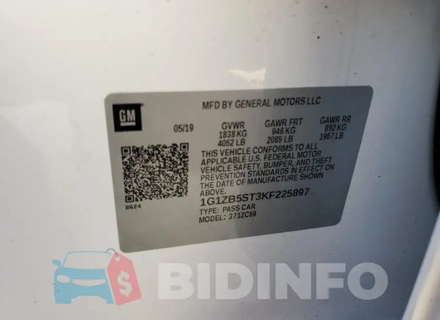 1G1ZB5ST3KF225897 Photo# 13