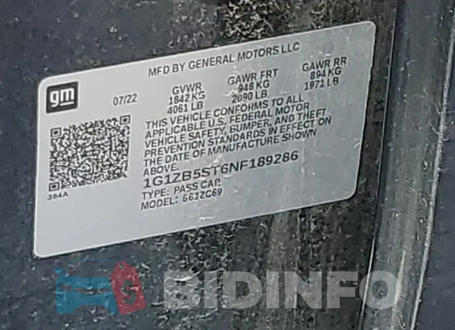 1G1ZB5ST6NF189286 Photo# 12