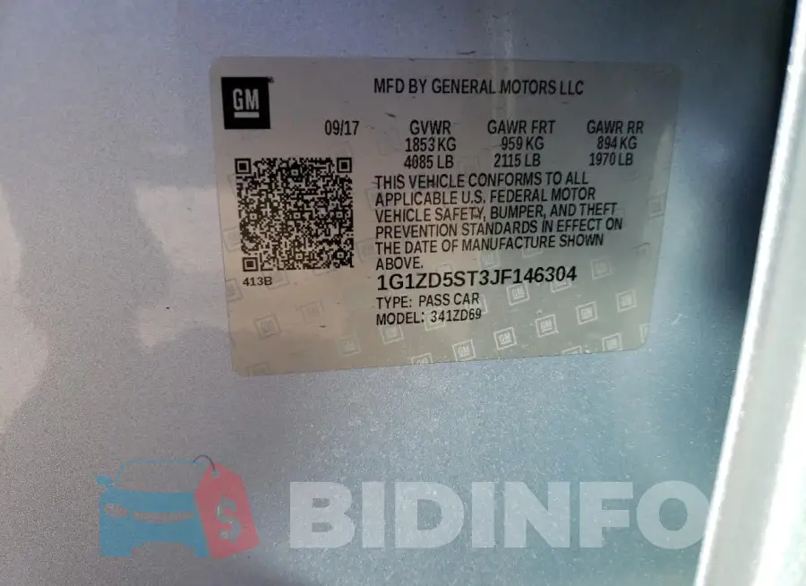 1G1ZD5ST3JF146304 Photo# 13