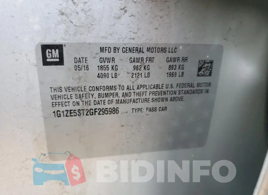 1G1ZE5ST2GF295986 Photo# 12
