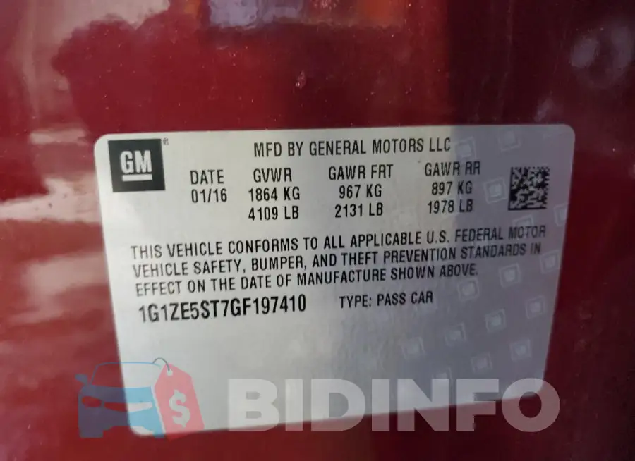 1G1ZE5ST7GF197410 Photo# 12