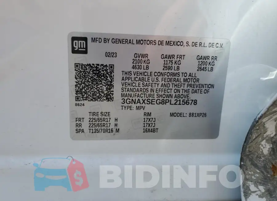 3GNAXSEG8PL215678 Photo# 13