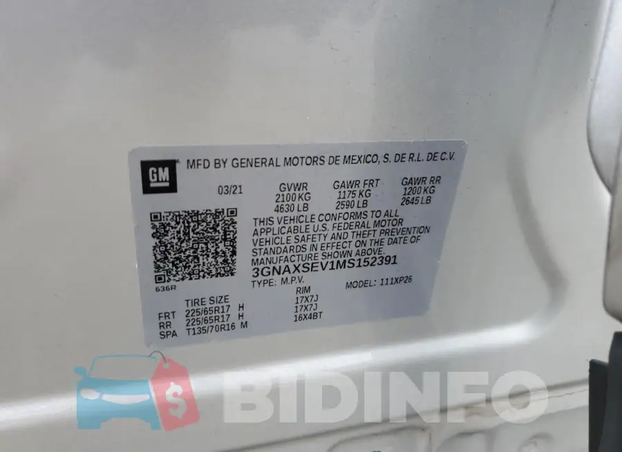 3GNAXSEV1MS152391 Photo# 12