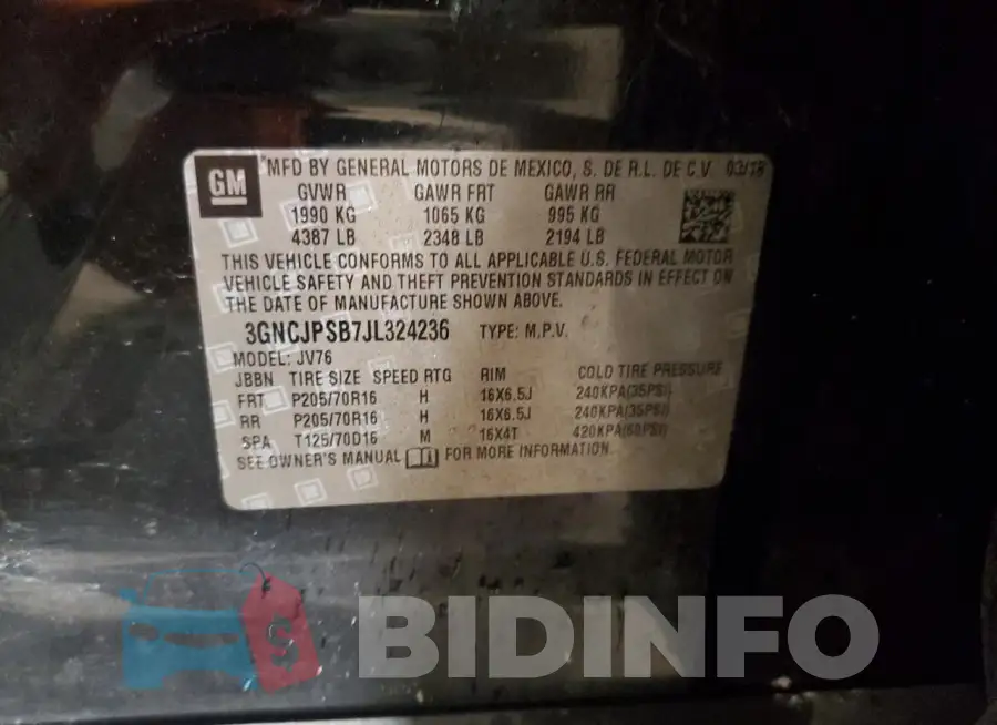 3GNCJPSB7JL324236 Photo# 12