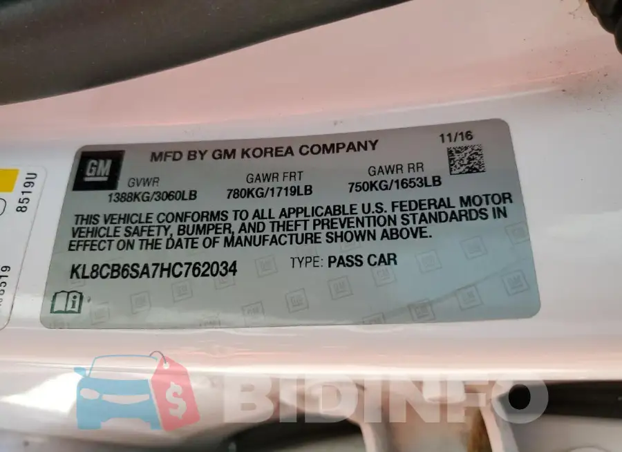 KL8CB6SA7HC762034 Photo# 13