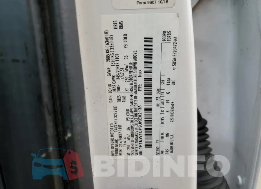 1FTEW1CP9JKE02138 Photo# 12