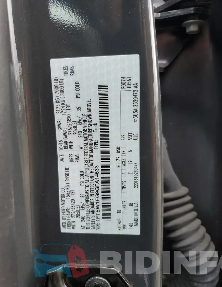 1FTEW1EG9GFA14633 Photo# 12