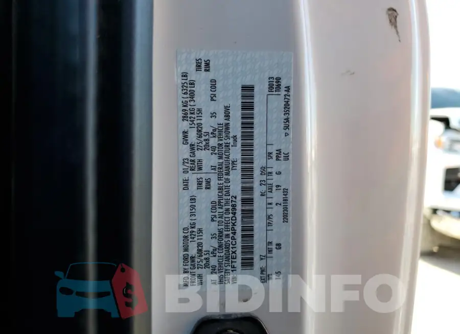 1FTEX1CP4PKD49872 Photo# 12