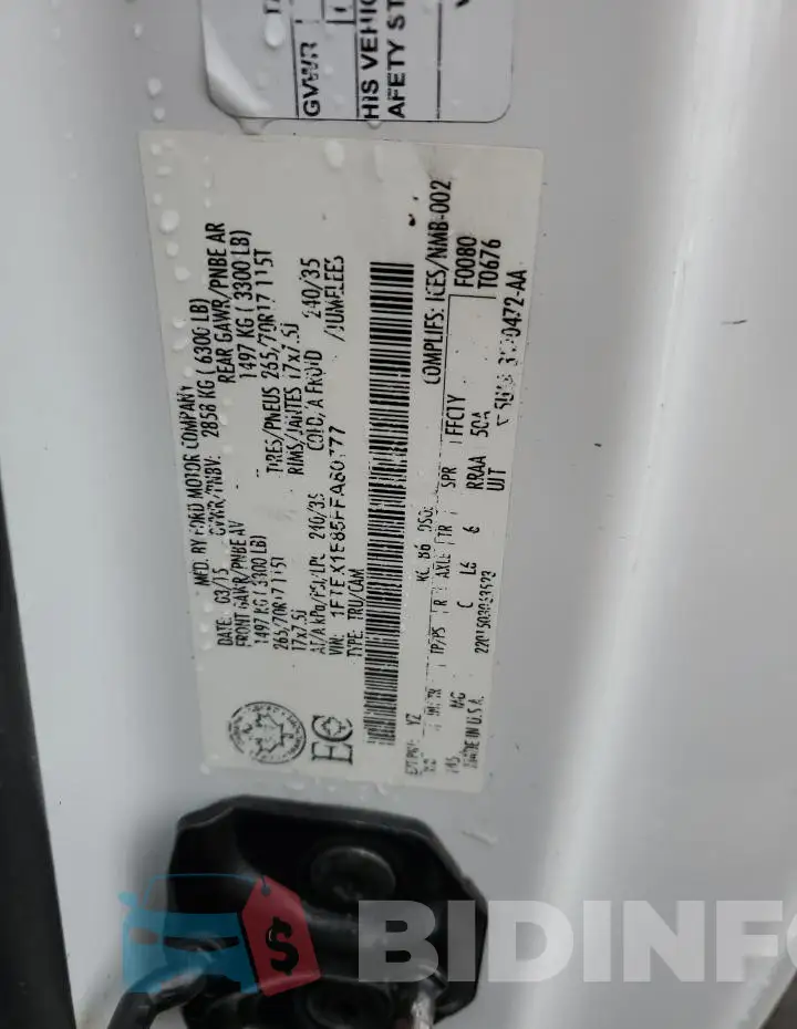 1FTEX1E85FFA80777 Photo# 12