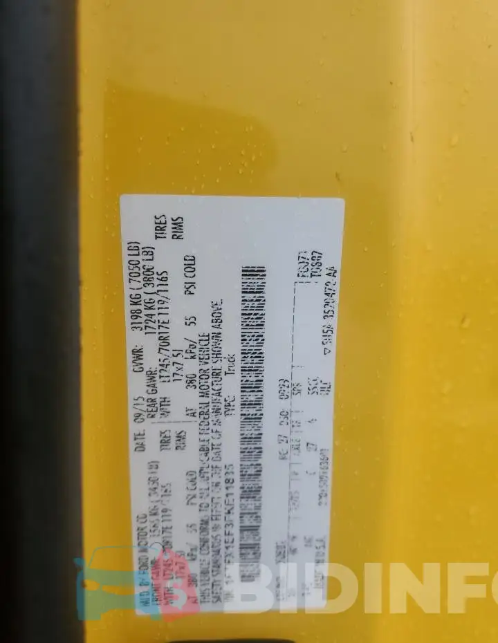 1FTFX1EF3FKE11835 Photo# 12