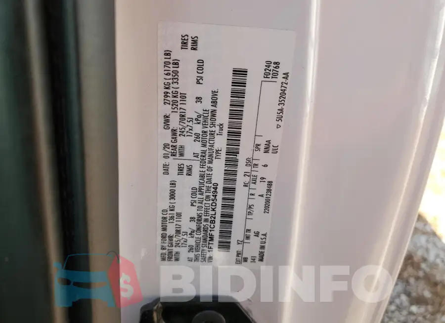 1FTMF1CB2LKD54940 Photo# 12