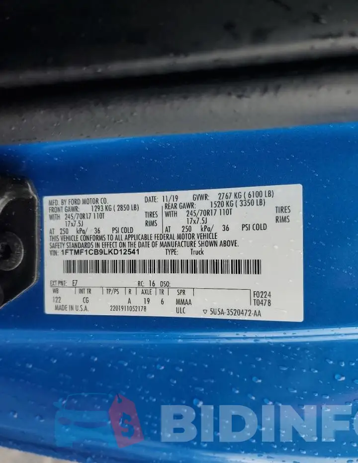 1FTMF1CB9LKD12541 Photo# 12