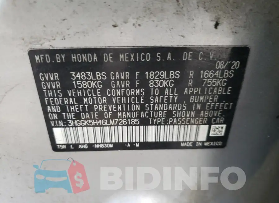 3HGGK5H46LM726185 Photo# 13