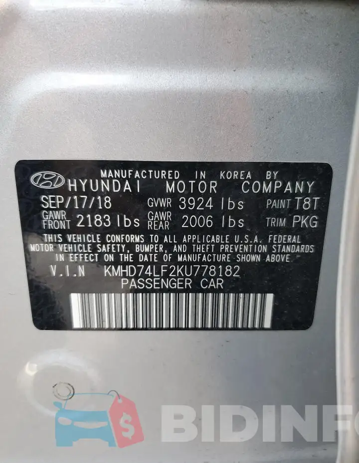 KMHD74LF2KU778182 Photo# 12
