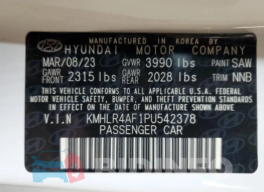 KMHLR4AF1PU542378 Photo# 12