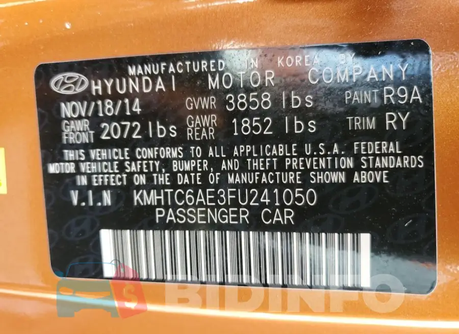 KMHTC6AE3FU241050 Photo# 12