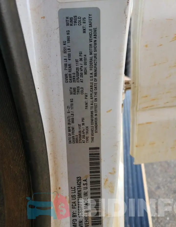 1C6SRFFT9MN744263 Photo# 12