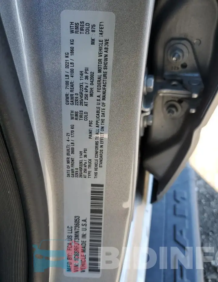 1C6SRFJT3MN736053 Photo# 12