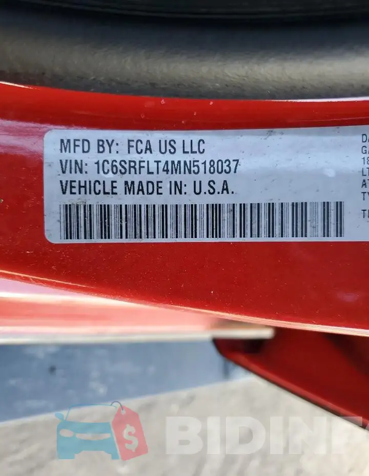 1C6SRFLT4MN518037 Photo# 12