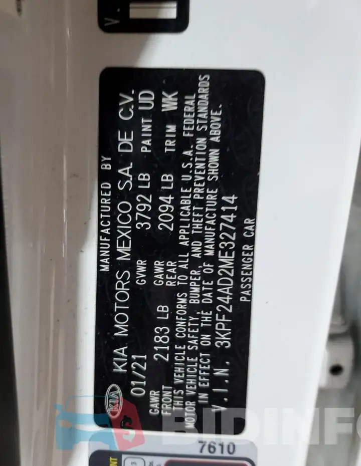 3KPF24AD2ME327414 Photo# 13