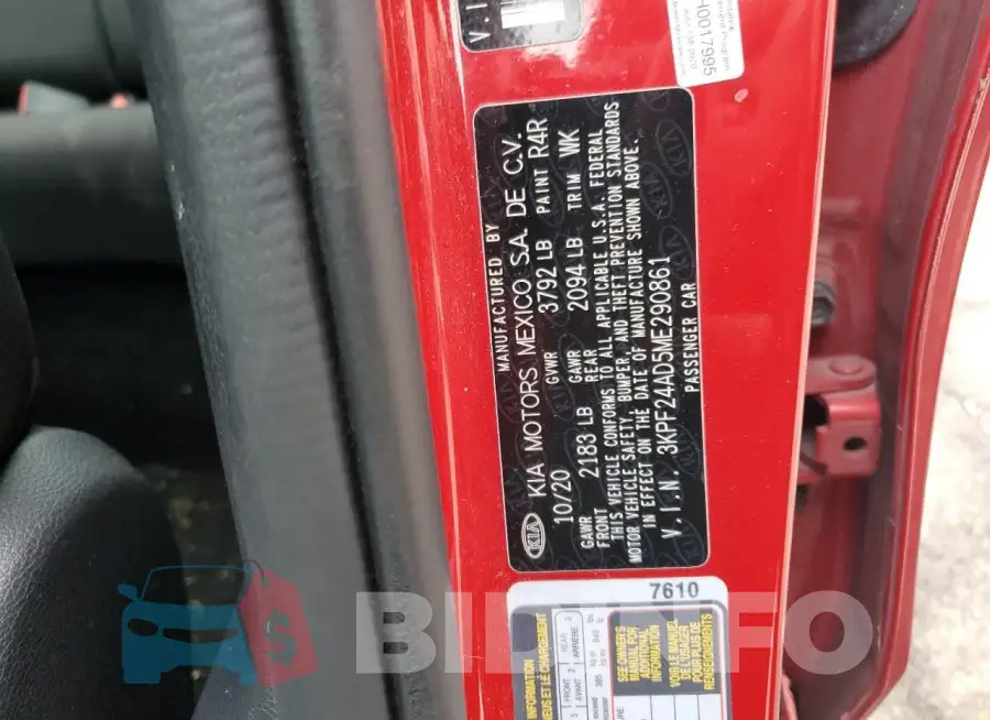 3KPF24AD5ME290861 Photo# 12