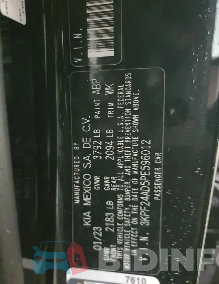 3KPF24AD5PE596012 Photo# 12