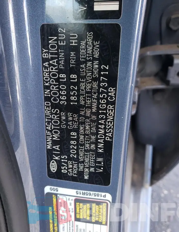 KNADM4A31G6573712 Photo# 12